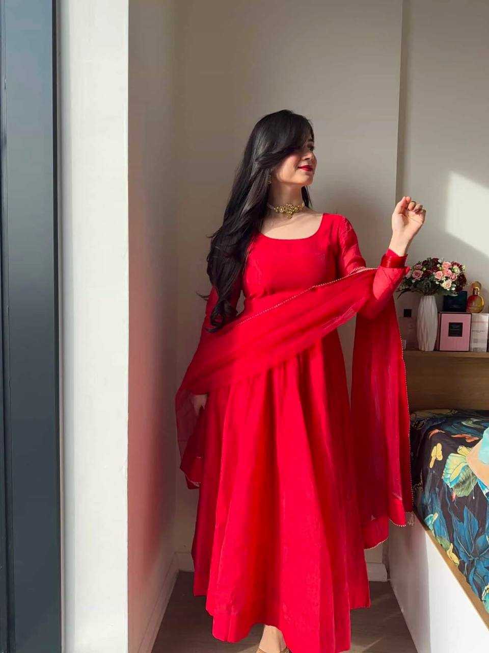 Tabby Silk Anarkali Gown
