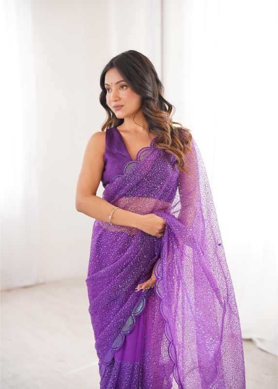 Soft Net Party Wear Saree