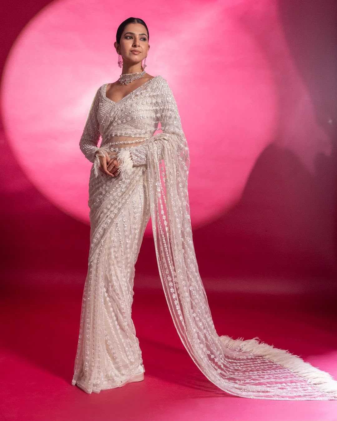 Net Sequence Saree 0246