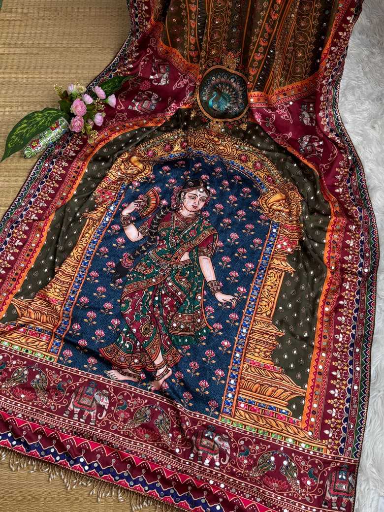 Japan Sartin Printed Saree