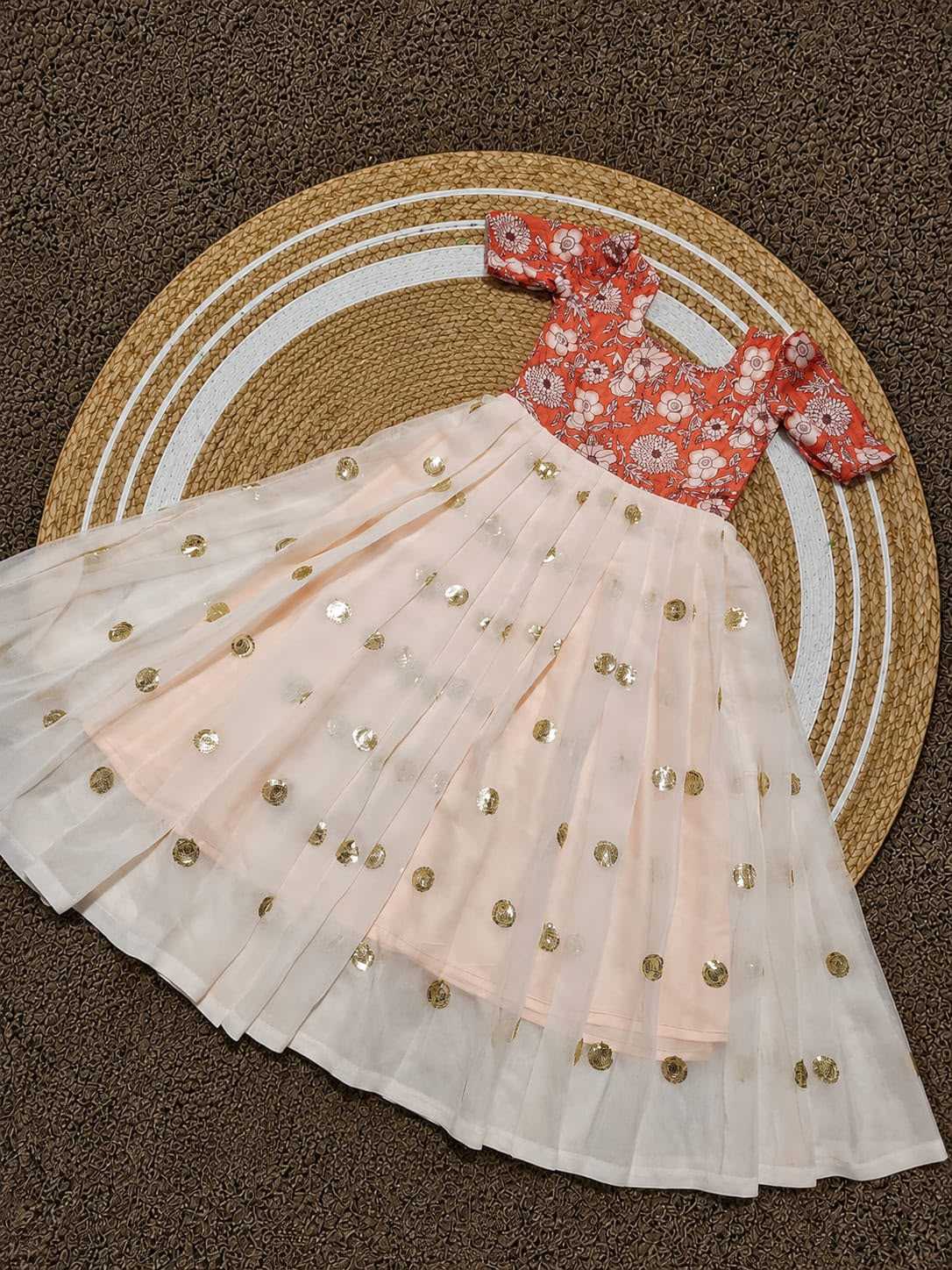 Pure Silk Mother Daughter Matching Gown