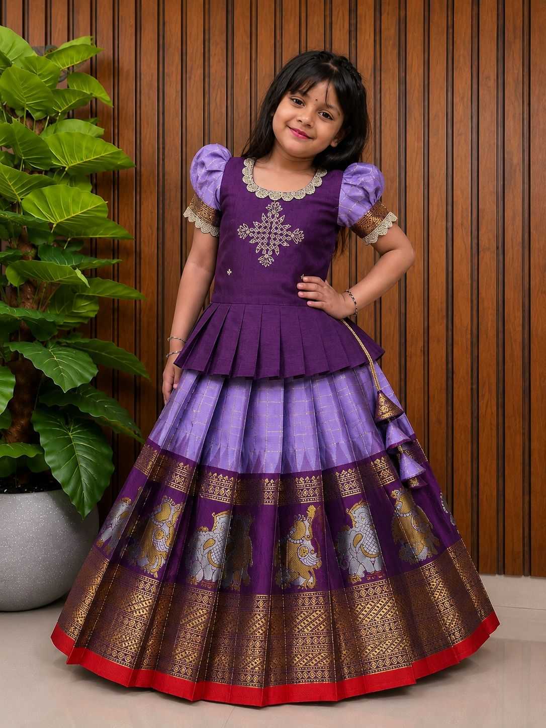 Boo Pure Silk Kids Ethnic Wear