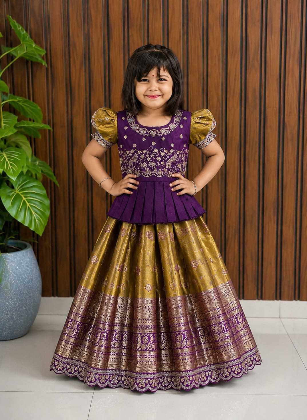 Simar Silk Kids Lehenga