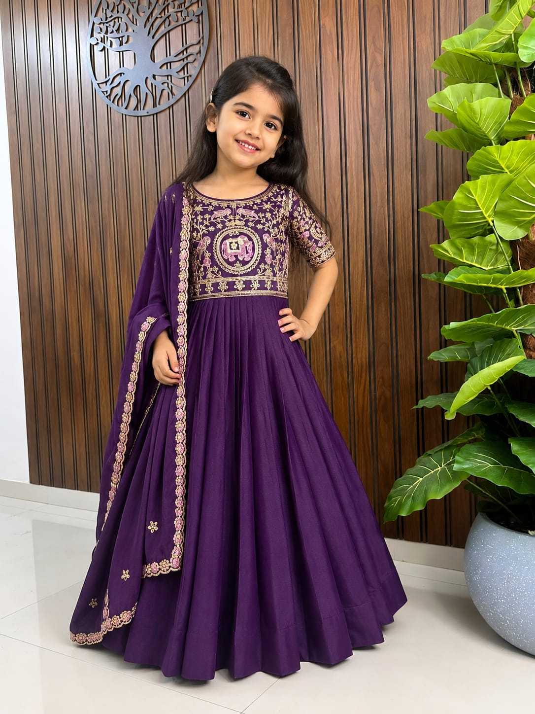 Oki Georgette Kids Gown