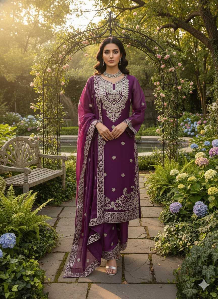 Faux Georgette Cotton Suit 5981