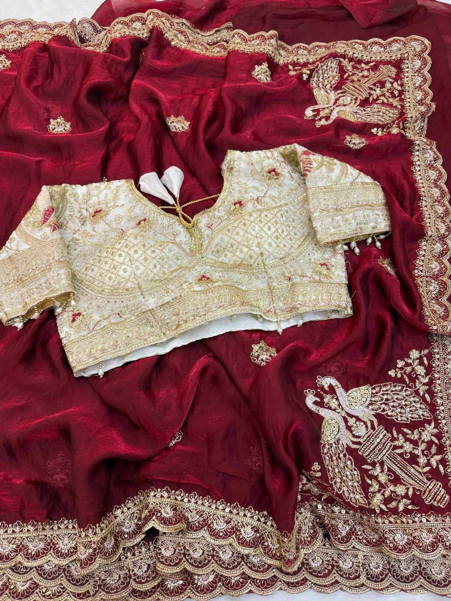 Satin Designer Saree