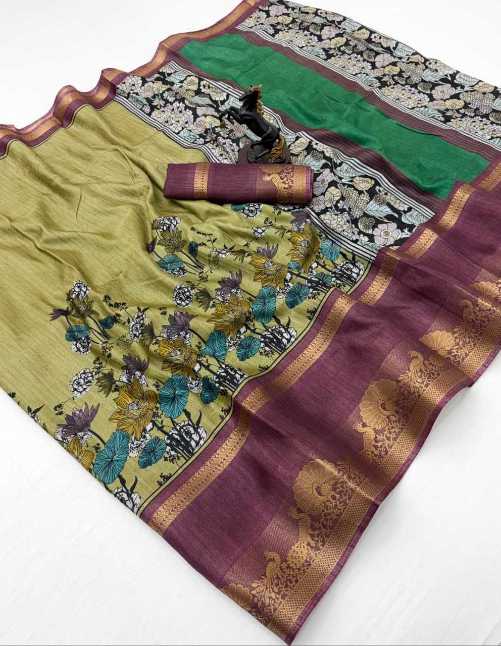 Nayan Tussar Silk Printed Saree