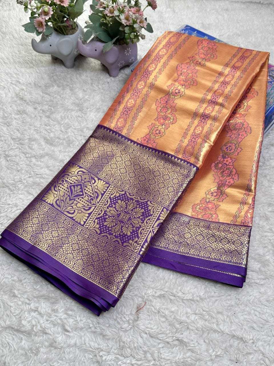 Kanjivaram Silk Floral Saree
