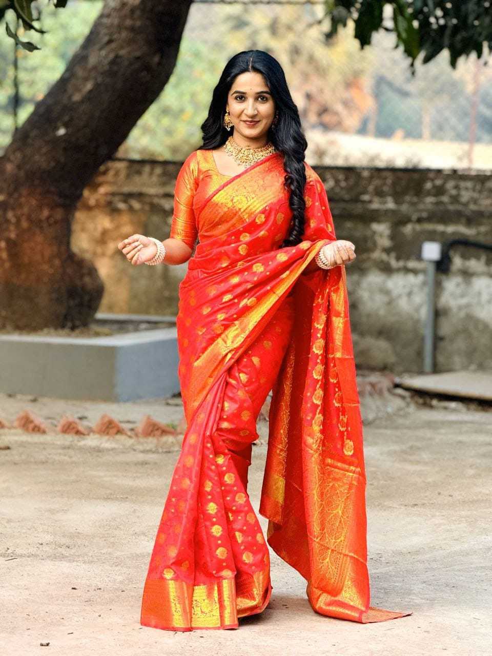 Pushpav Banarasi Soft Silk Designer Saree