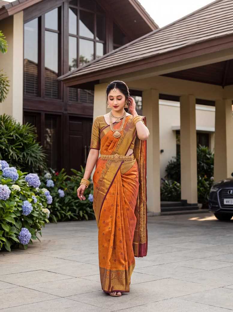 Kanjivaram Silk Designer Saree in Off White