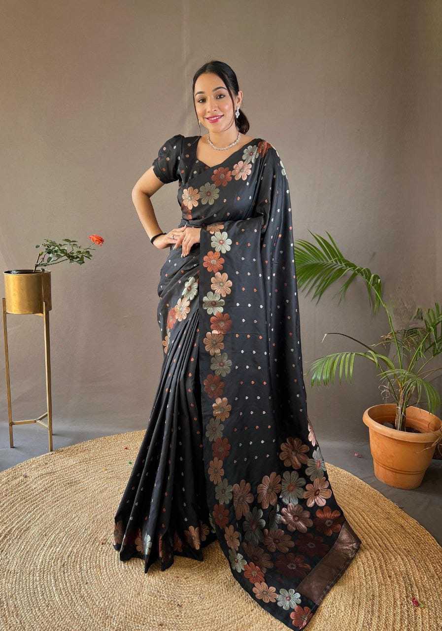 Suhani Soft Silk Zari Border Saree