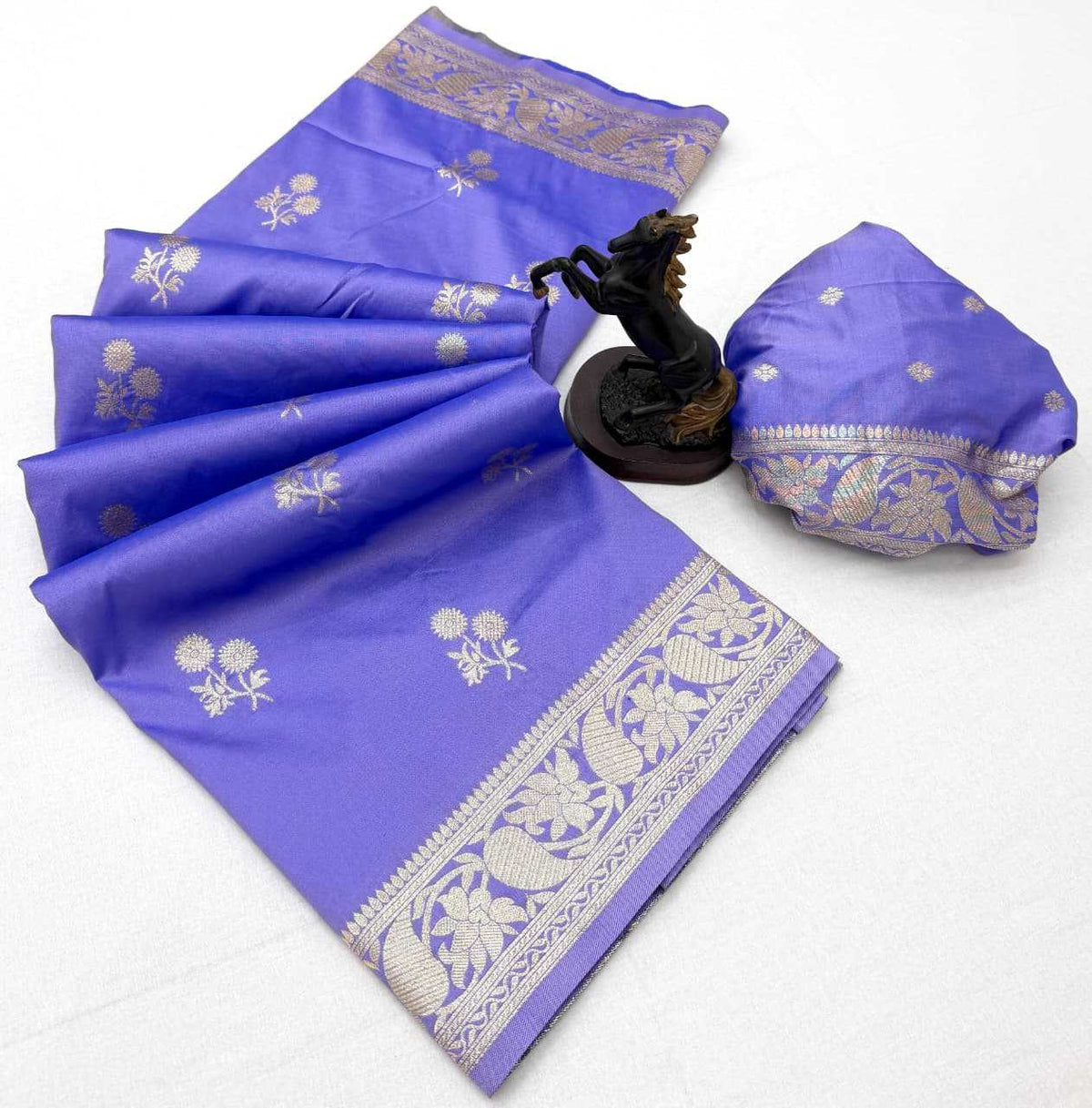 Theja Banarasi Soft Silk Designer Saree in Red