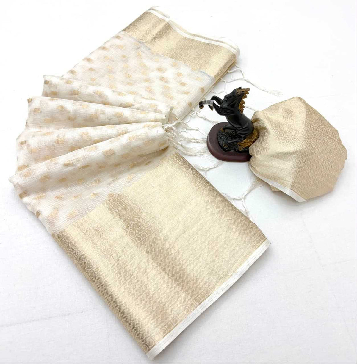 Uniform Kota Silk Designer Saree