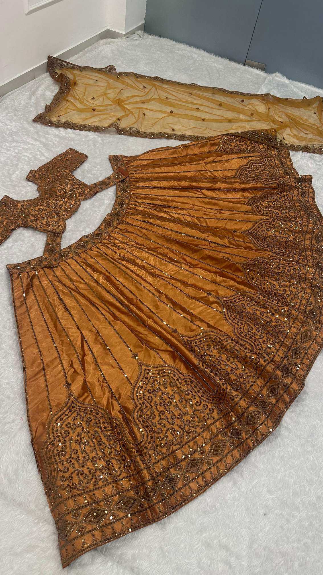 Satin Silk Designer Lehenga