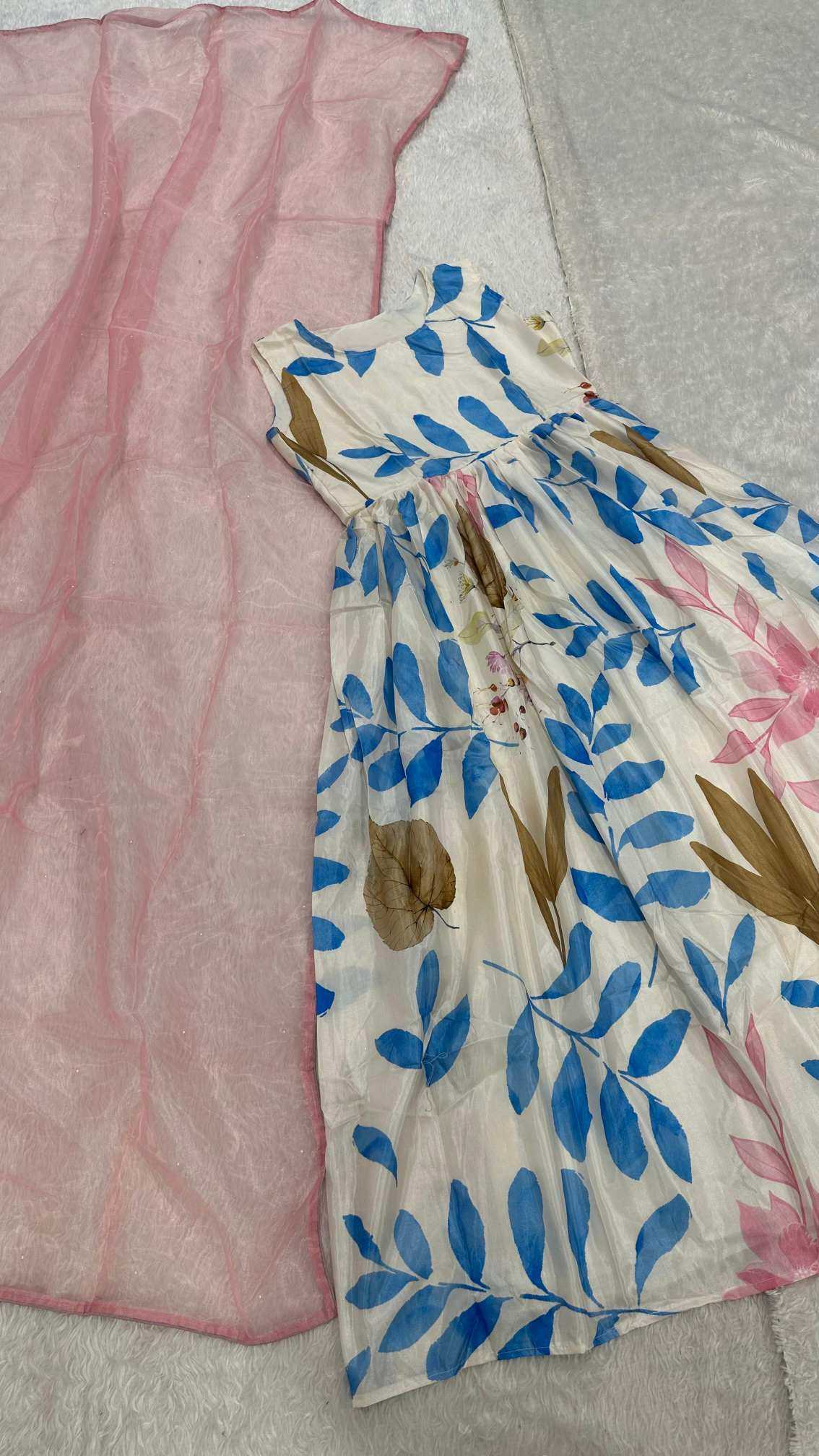 Dola Silk Printed Gown