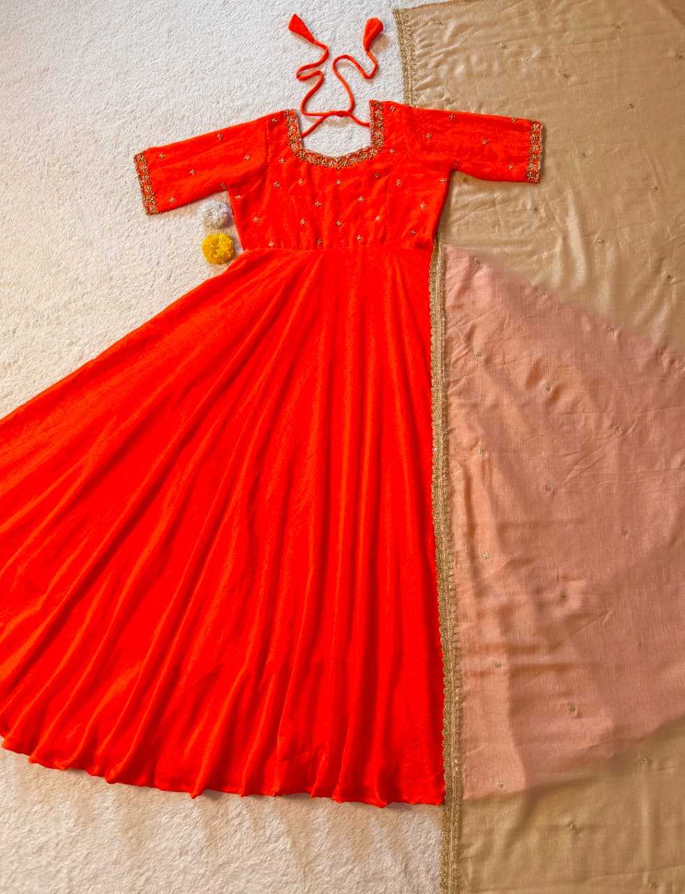 Vichitra Silk Fancy Gown