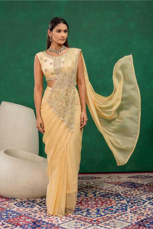 Faux Georgette Saree