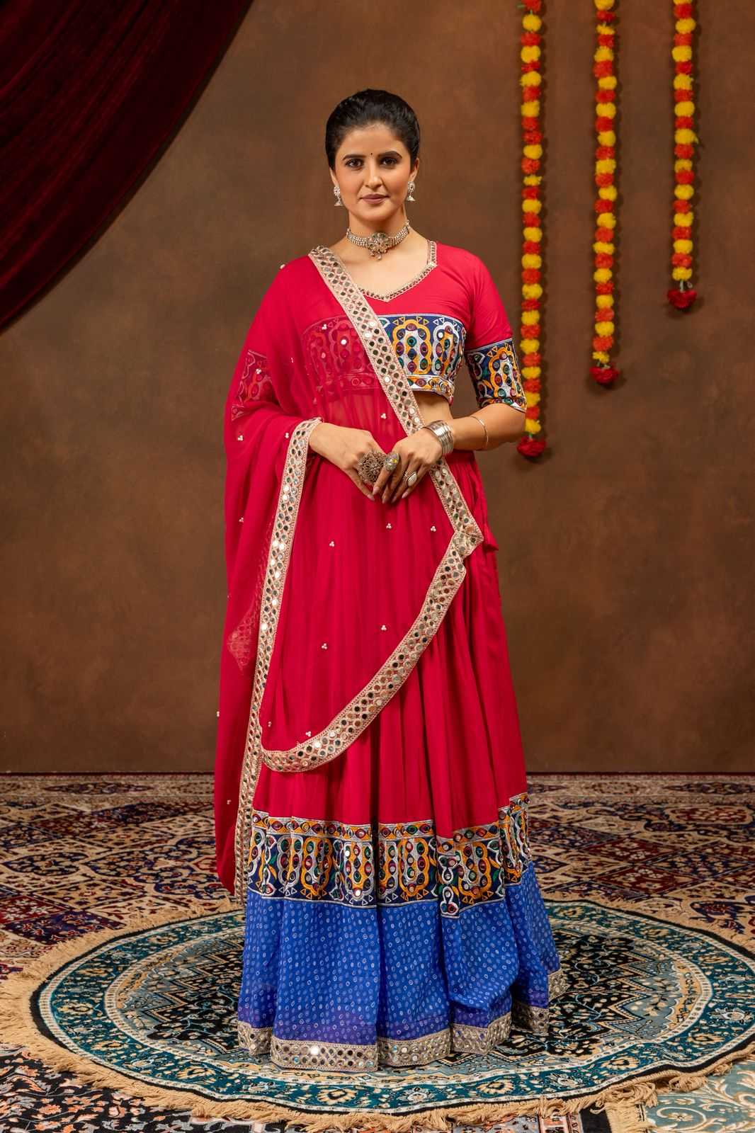 Reyon Cotton Designer Lehenga