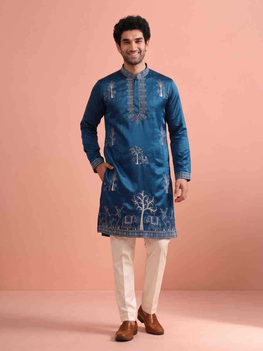 Satin Mens Kurta Pyjama