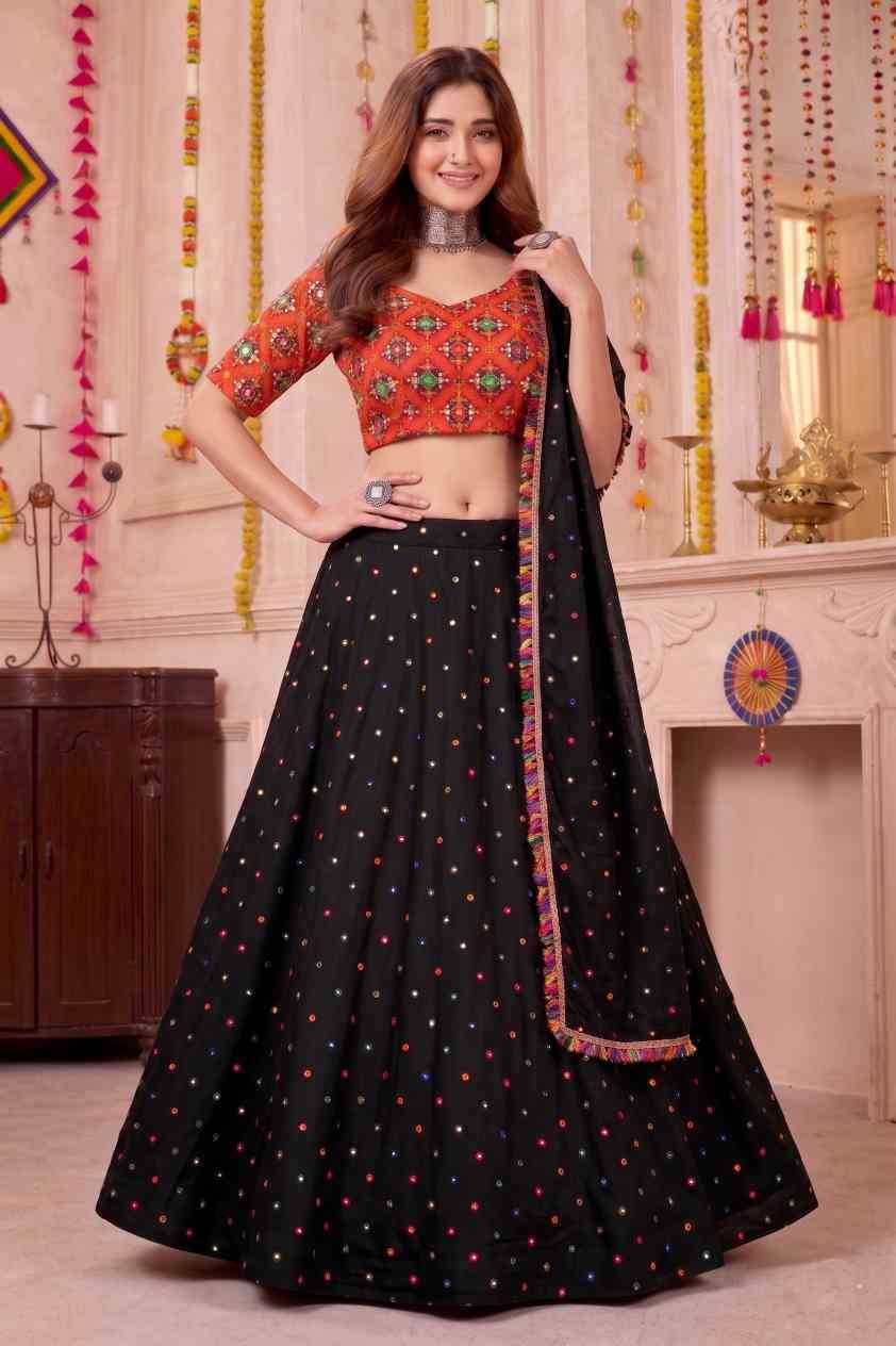 Heavy Rayon Embroidered Lehenga