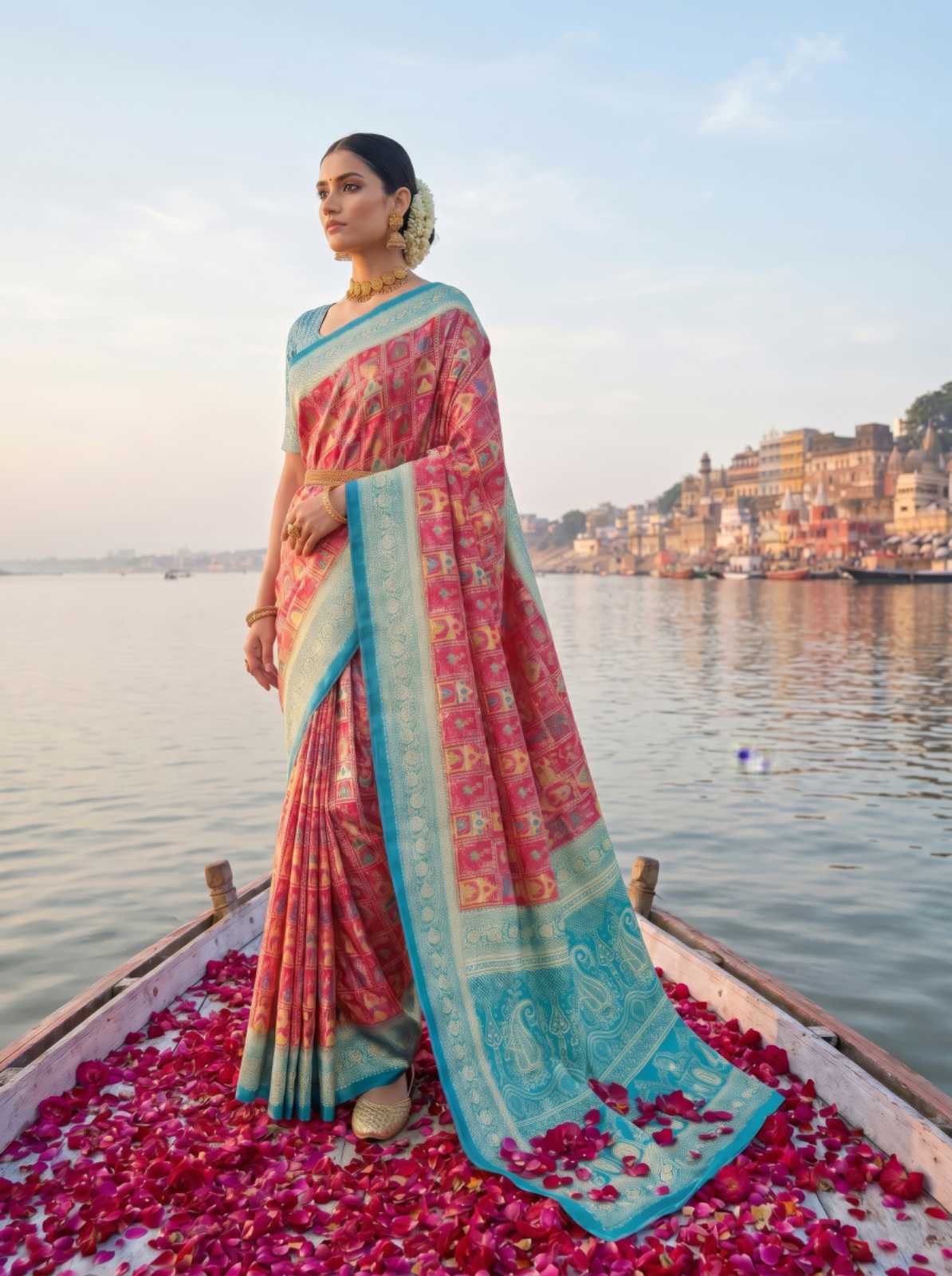 Jacquard Printed Saree