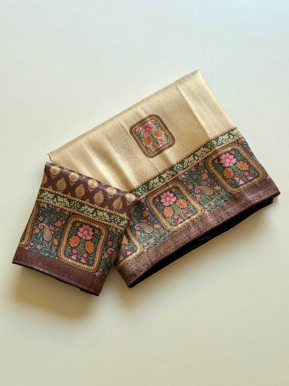 Soft Silk Printed Saree in Red