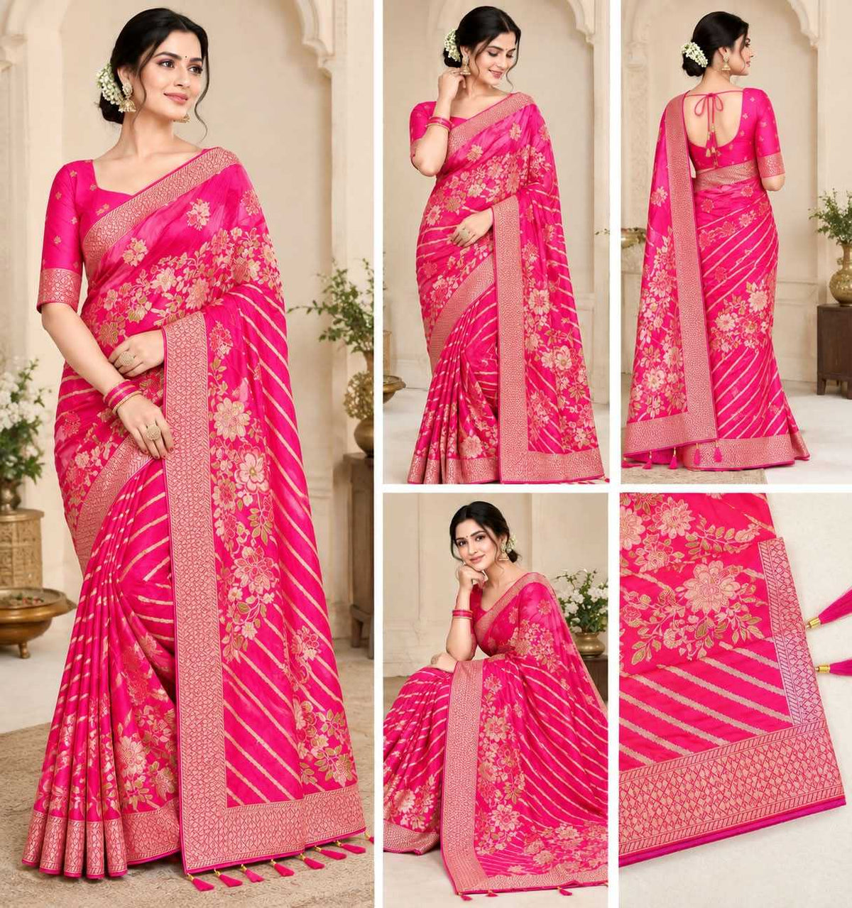Dola Silk Saree in Wine
