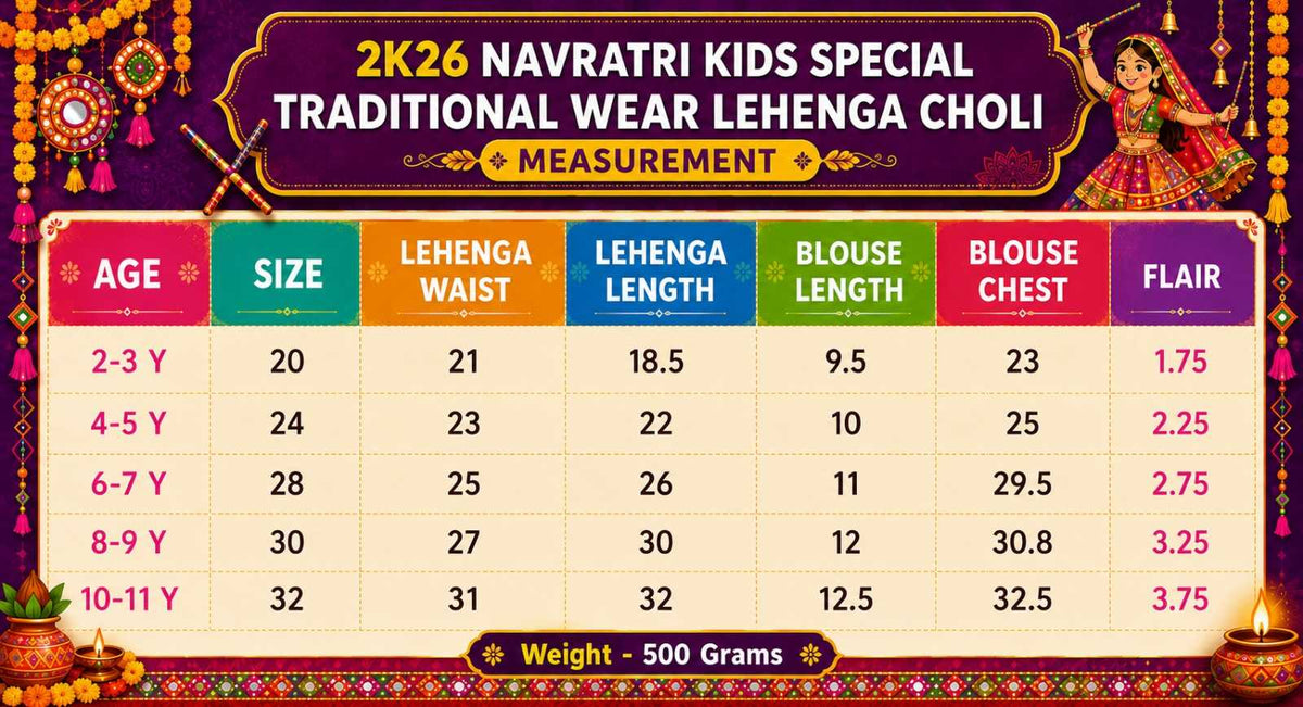 Premium Roman Silk Kids Lehenga