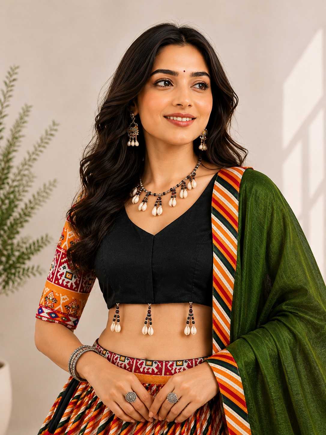 Silk Cotton Traditional Lehenga
