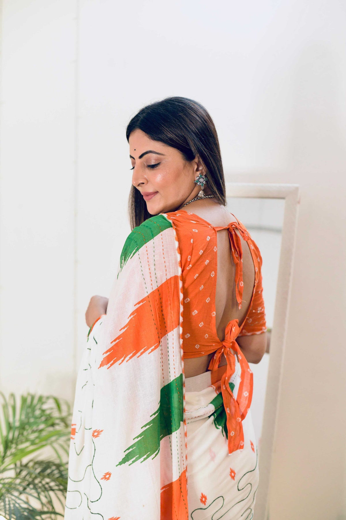 Cotton Hand Work Saree