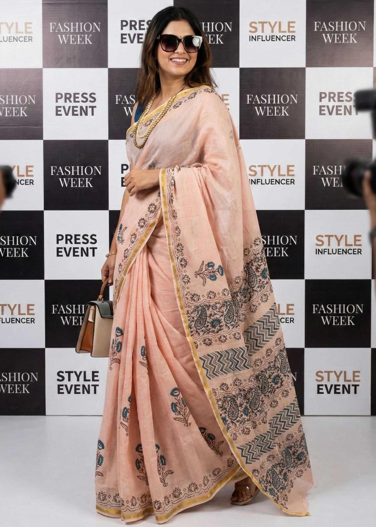 Cotton Zari Border Saree