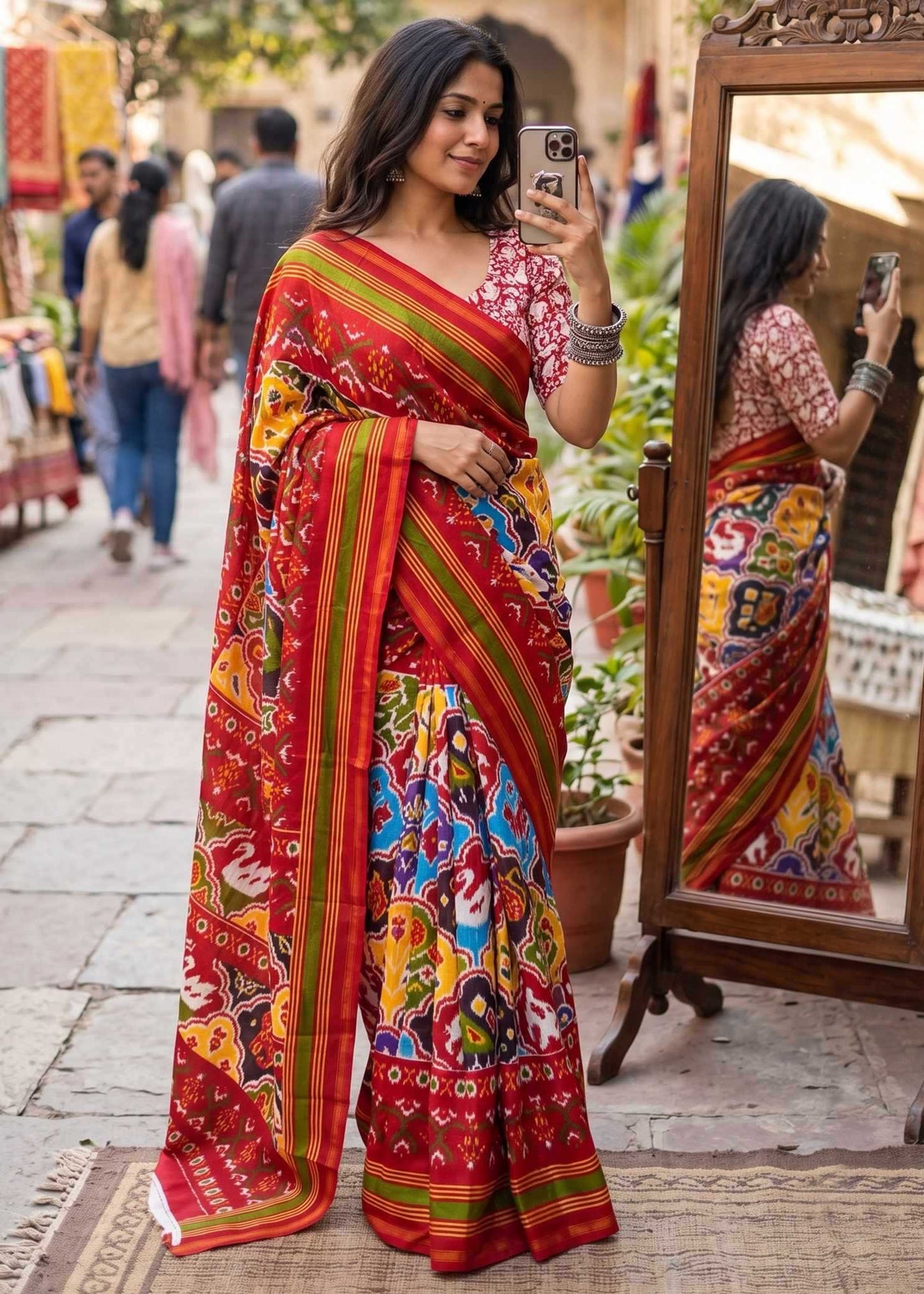 Cotton Zari Border Saree