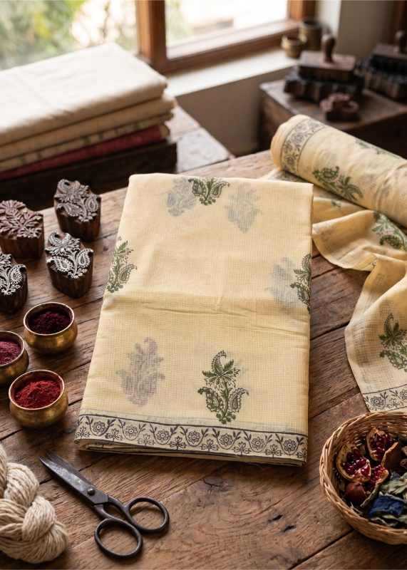 Soft Cotton Kota Doria Saree