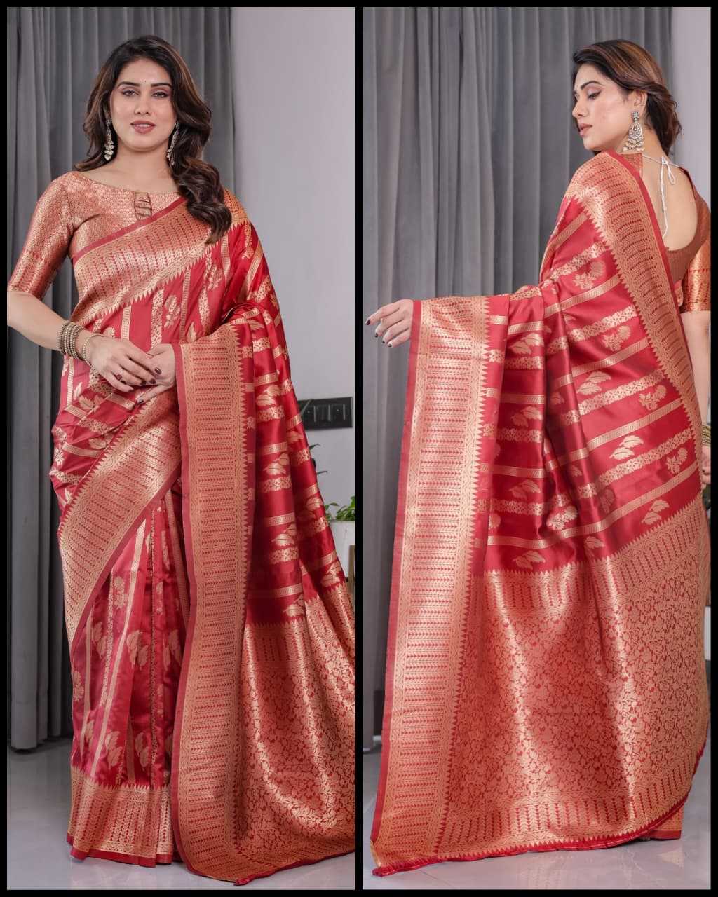 Banarasi Soft Silk Zari Border Saree