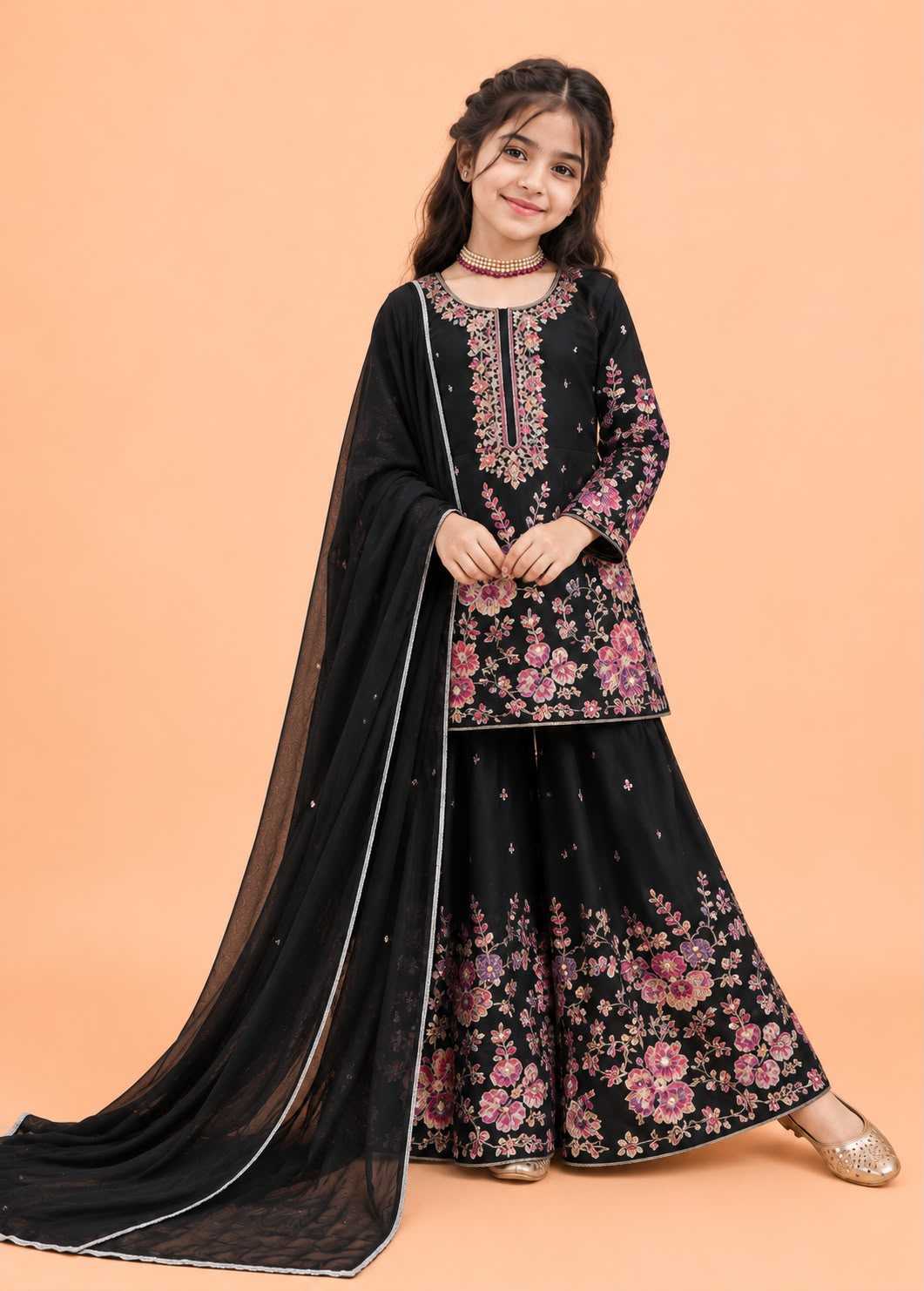Heavy Chinnon Silk Kids Suit
