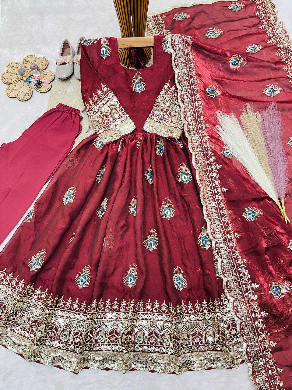 Heavy Silk Kids Gown