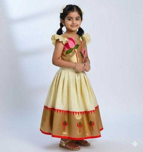 Paithani Silk Kids Lehenga