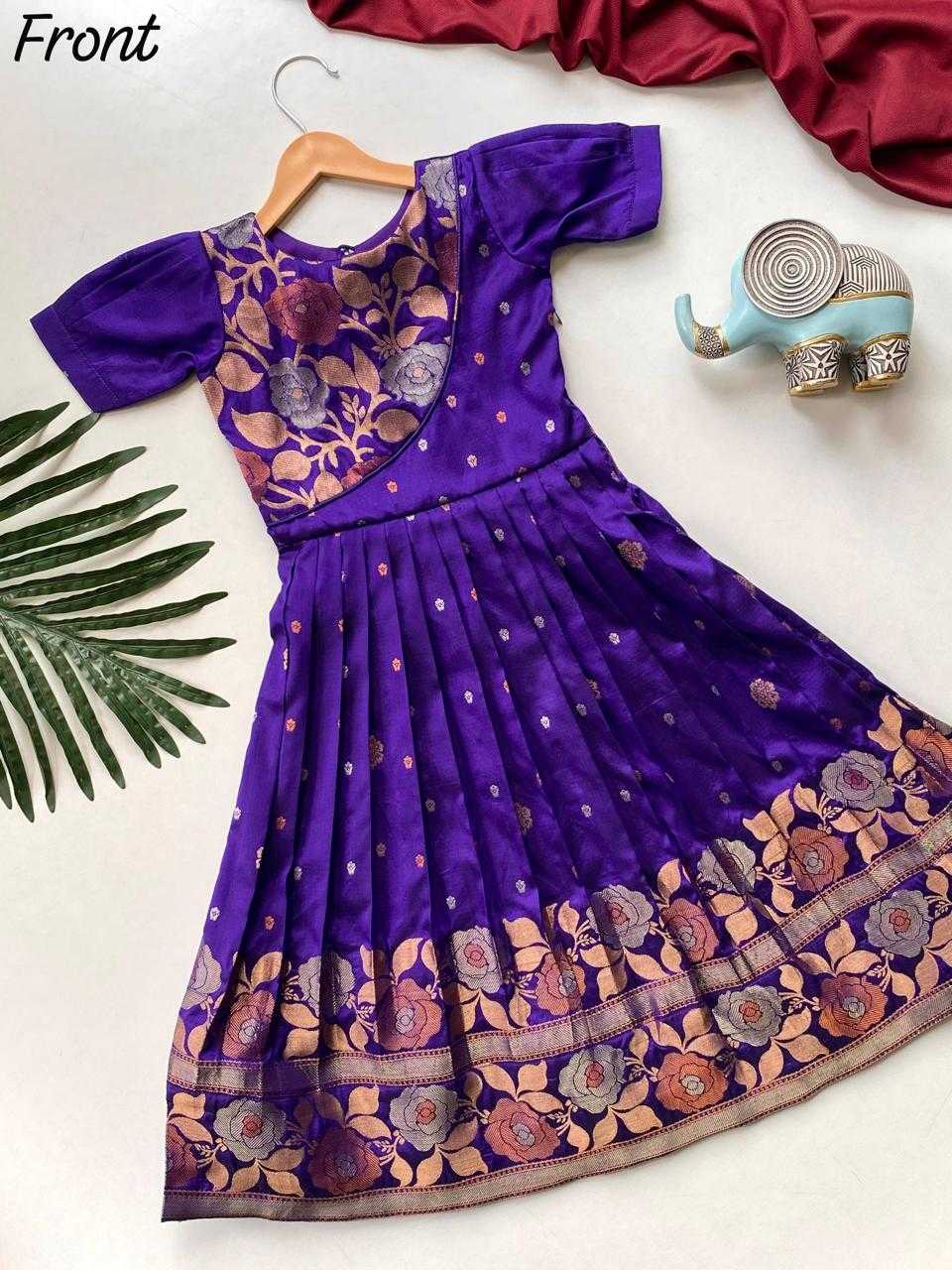 Kriti Soft Silk Kids Gown