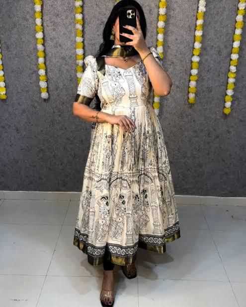 Lavanya Chanderi Cotton Printed Gown