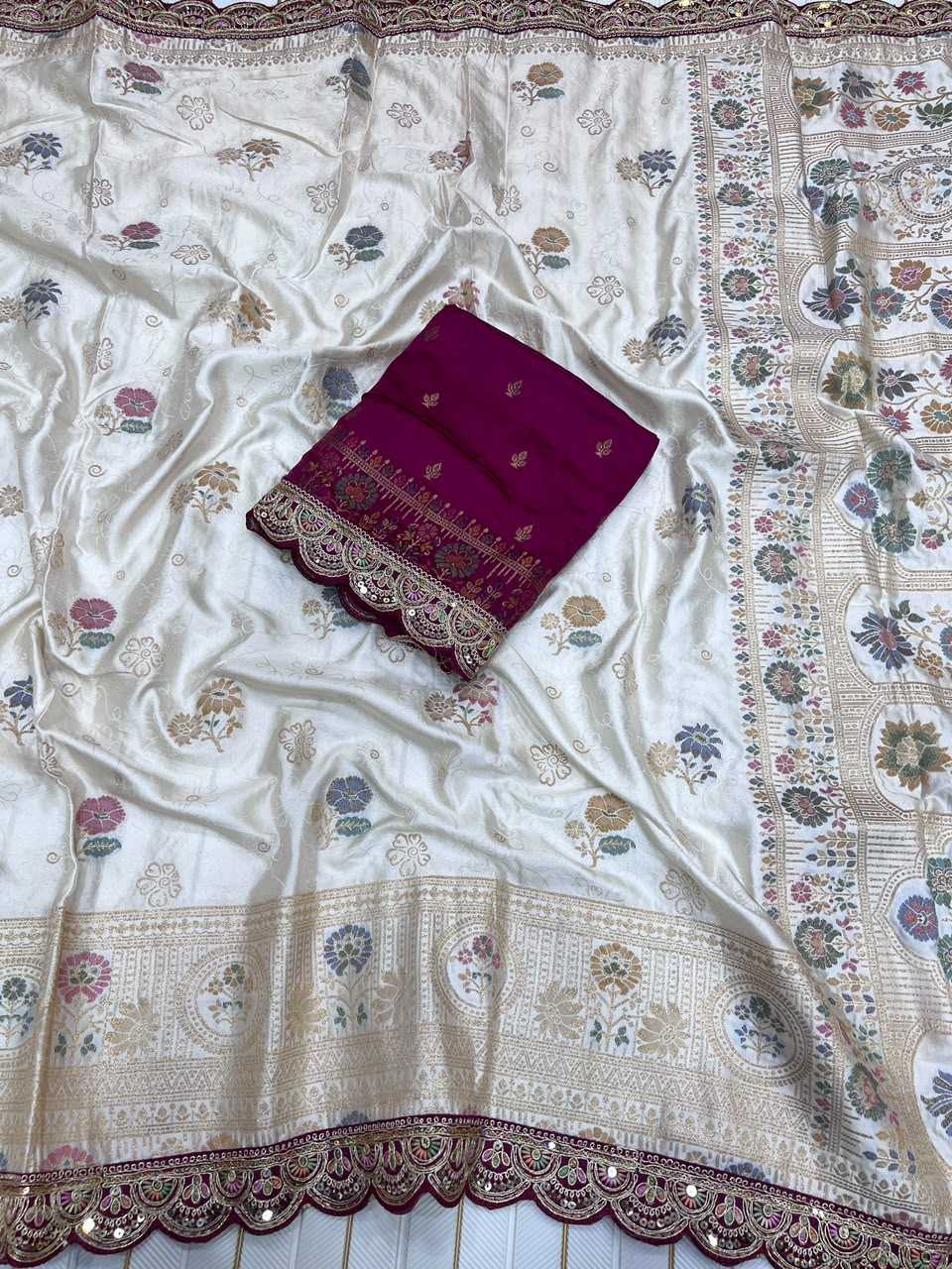 Satin Silk Designer Saree JT-145770