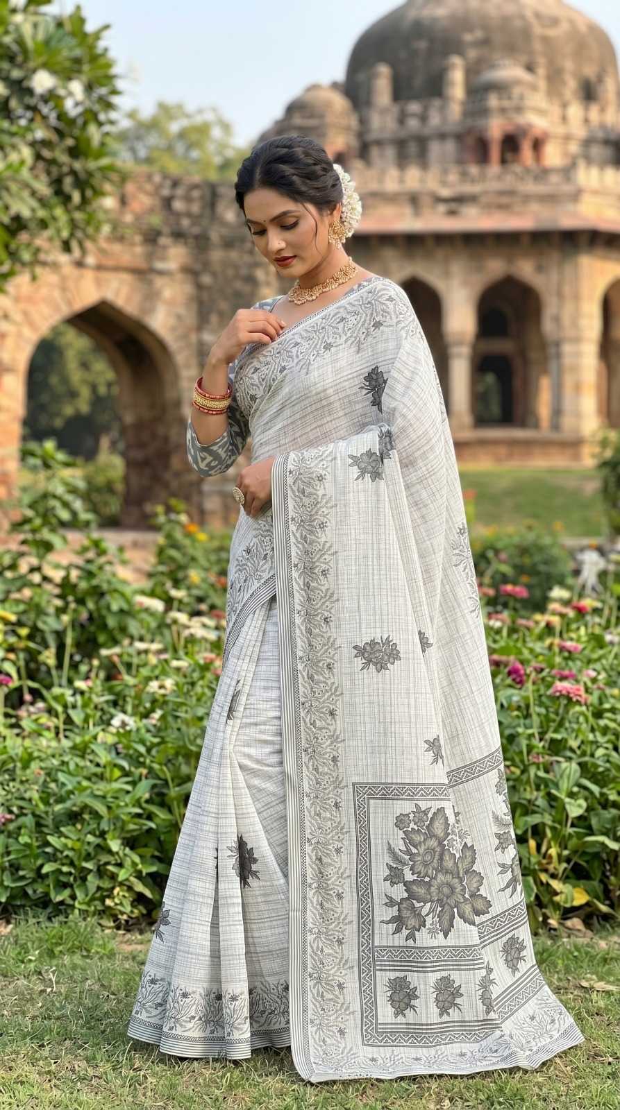 Soft Cotton Designer Saree JT-138835