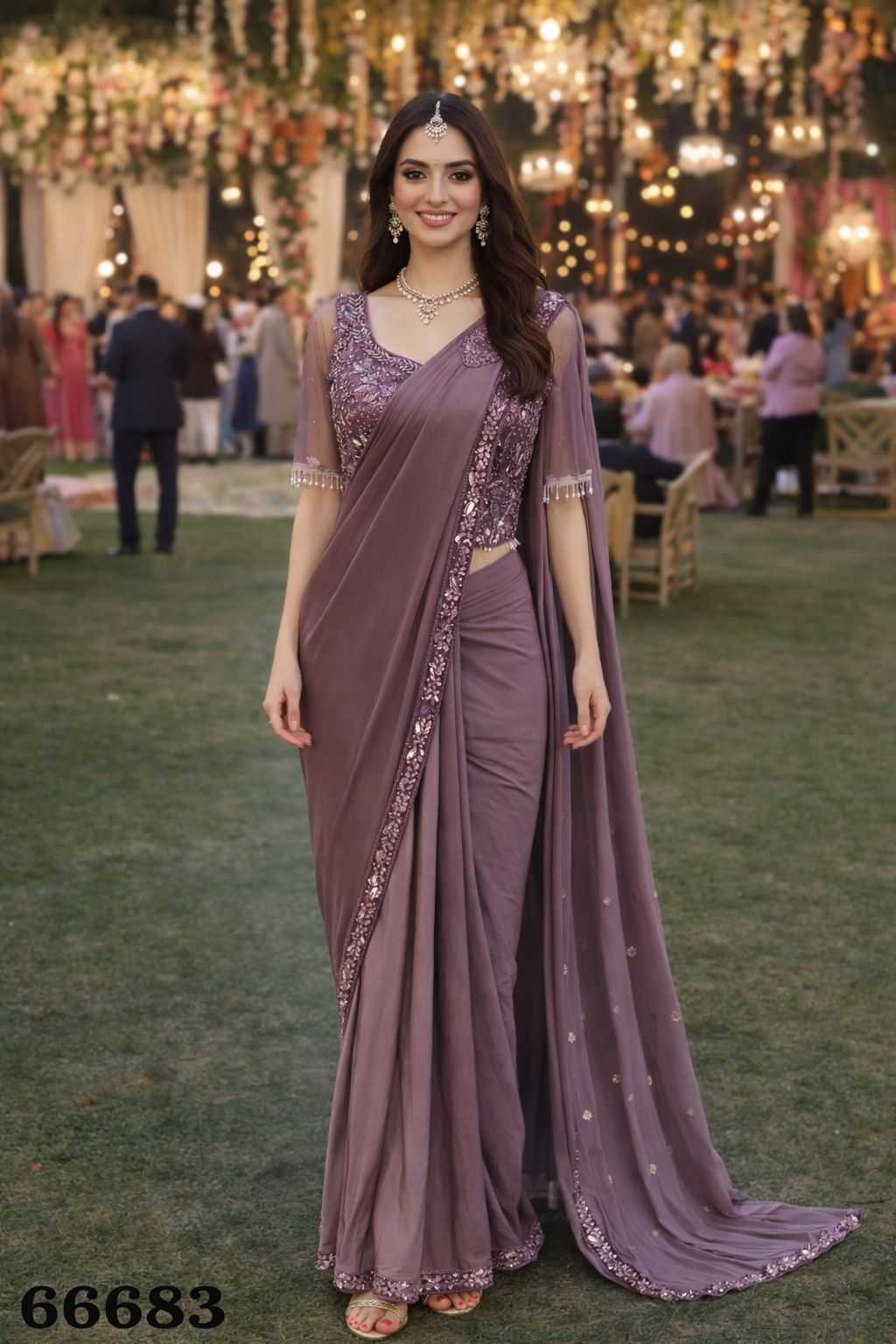 Lycra Designer Saree