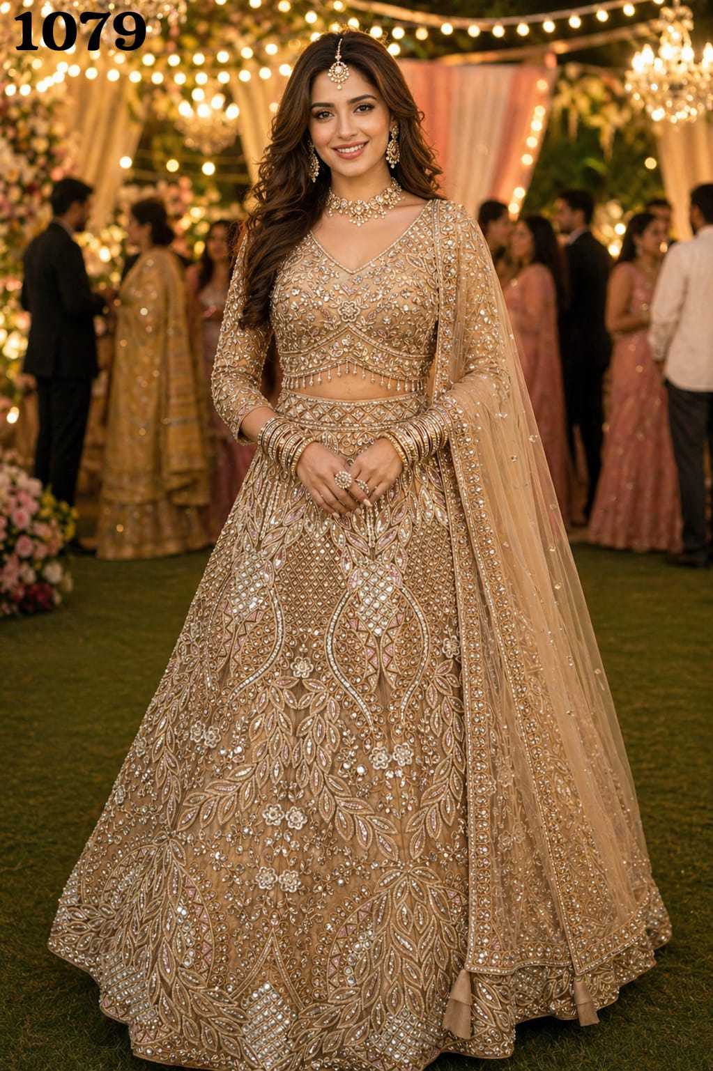 Net Designer Lehenga