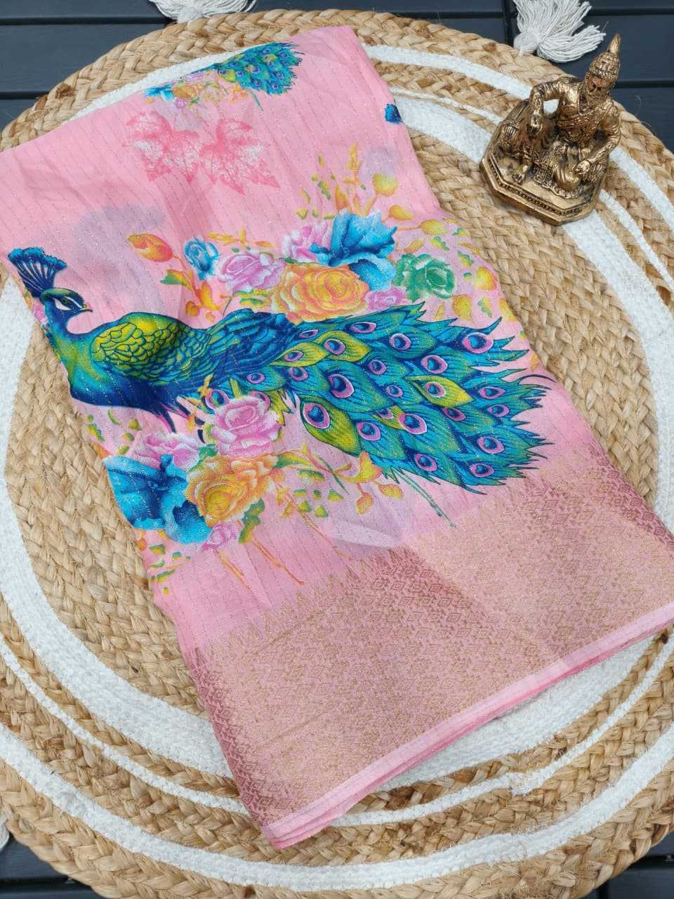 Zari Silk Printed Saree