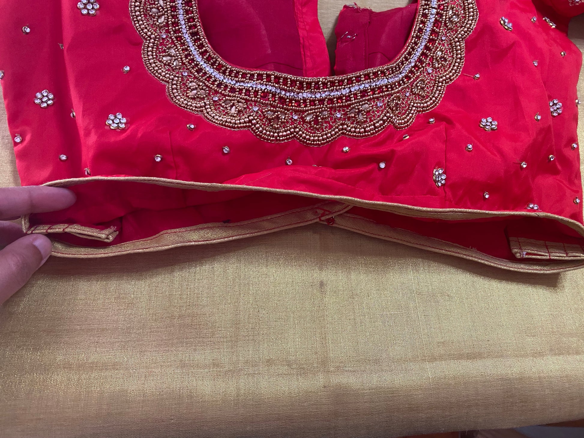 Simple maggam work blouse (Maggam/Aari work blouse |PrincessCut