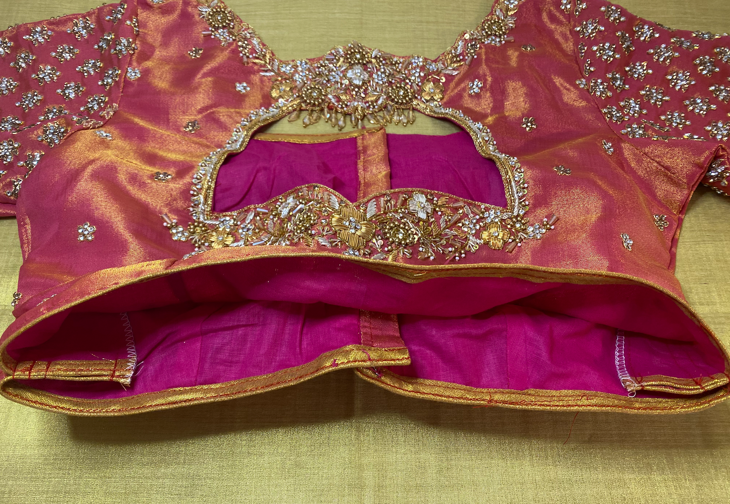 Bridal Maggam Blouse|Aari Blouse |Readymade|PrincessCut Padded | Fits 38”- 44”