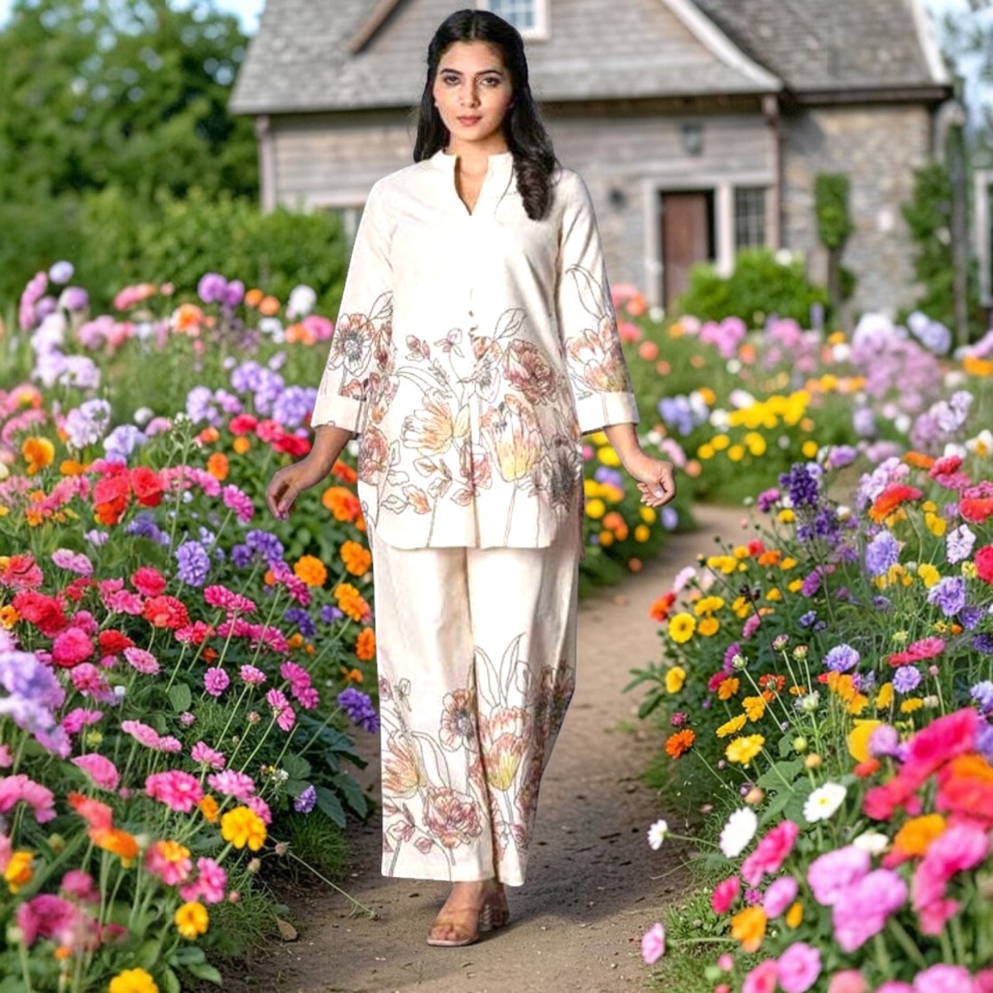 Rayon  Printed Co-ord Set |Western Wear|M to 4XL plus size