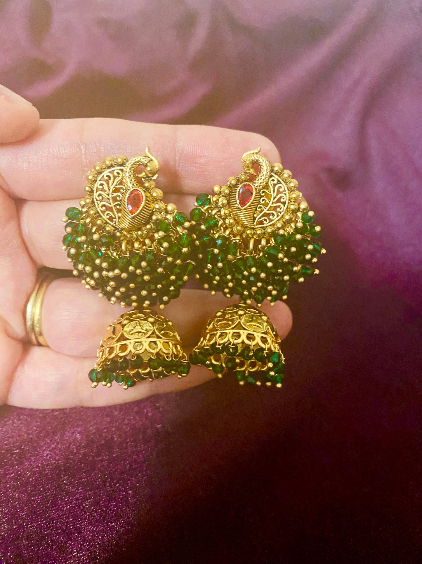 Antique Peacock Earrings | 4 different colors