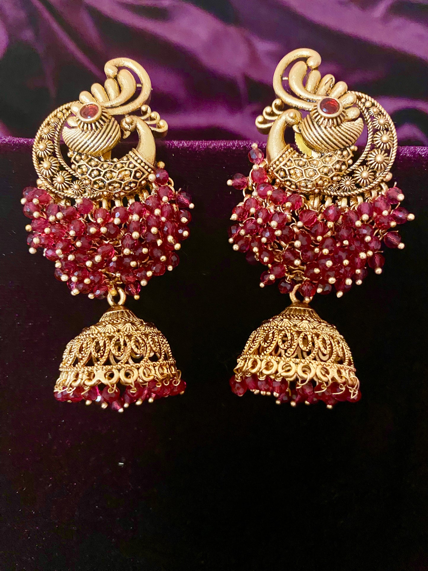 Antique Peacock Earrings | 4 different colors