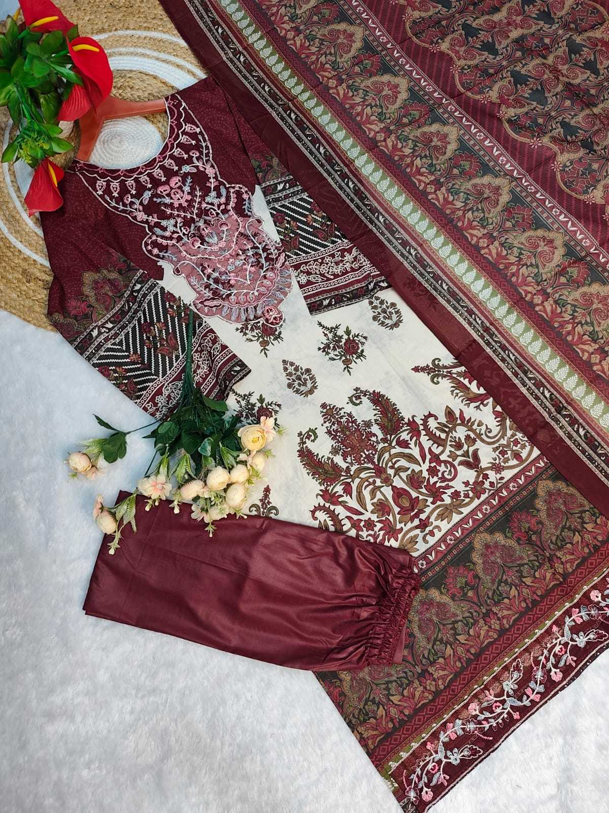 Cotton Printed Suit